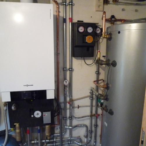 Boiler Installation and Solar Hot Water Tank